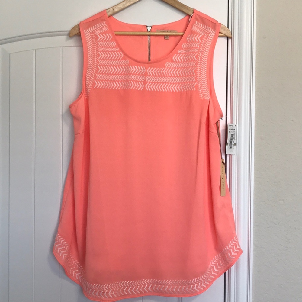 NWT Gibson Latimer Peach Top